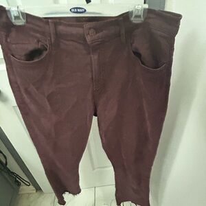 NWOT MOTHER denim, the insider crop step Frey.